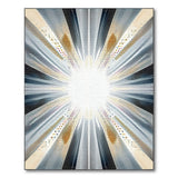 Multi-color and Patterns Radiant Sunburst Geometric Area Rug