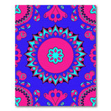 Traditional Persian Multi-color and Patterns Vibrant Pink Mandala Area Rug