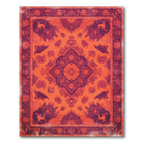 Orange Traditional Persian Area Rug