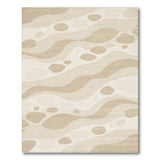 Beige Abstract Wave No. 9 Area Rug