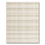 Beige Plaid Check Rustic Farmhouse Area Rug