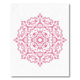 Ornate Pink Mandala Floral Rug