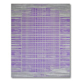 Geometric Modern Purple Grid Geometric Area Rug