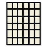 Modern Black Grid Windowpane Area Rug