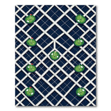Navy Golf Lattice Area Rug