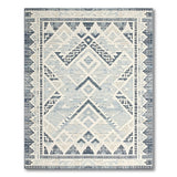 Southwestern Blue Geometric Area Rug