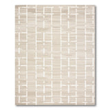 Geometric Modern Beige and Neutral Modern Beige Lattice Grid Area Rug
