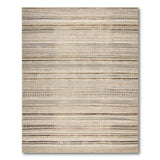 Beige Striped Woven Heritage Rug