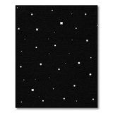 Starry Night Black White Abstract Area Area Rug