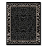 Intricate Black Persian Area Rug