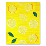 Sunny Lemon Slice Yellow Area Rug