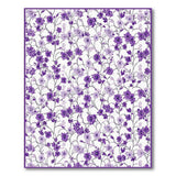 Purple Lavender Floral Area Rug