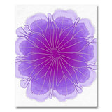 Purple Radiant Bloom Abstract Area Rug