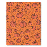 Orange Whimsical Orange Pumpkin Patch Area Rug