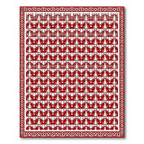 Red Maple Leaf Heritage Tribal Area Rug