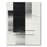 Bold Black White Geometric No. 3 Area Rug