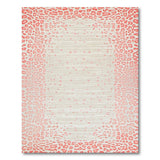 Pink Leopard Border Area Rug