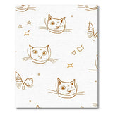 Playful Cartoon Cats with Stars Area Rug
