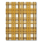 Golden Woven Lattice Area Rug