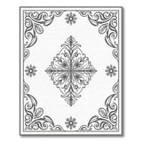 Ornate Grey Floral Medallion Rug