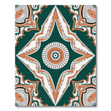 Ornate Teal Persian Medallion Traditional Persian Area Rug