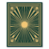 Art Deco Sunburst Geometric Area Rug