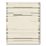 Beige Geometric Modern Area Rug