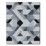 Geometric Modern Grey Geometric Area Rug