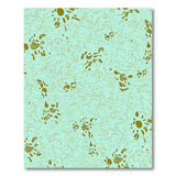 Blue and Teal Teal Abstract Swirl Area Rug