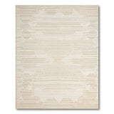 Beige Geometric Frame Area Rug