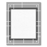 Modern Grey Geometric Frame Area Rug