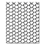 Geometric Modern Black White Interlocking Geometric Area Rug