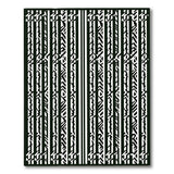 Bold Black White Geometric Zigzag Stripe Rug
