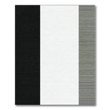 Asymmetrical Black White Stripe Area Rug