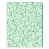 Mint Green Botanical Leaf Area Rug