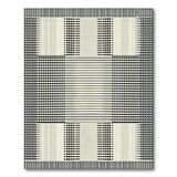 Black White Geometric Dot Abstract Area Rug