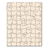 Beige Geometric Mosaic Area Rug