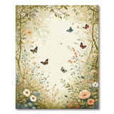 Whimsical Wildflower Meadow Butterfly Rug