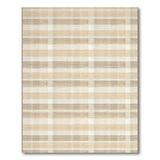 Geometric Modern Beige Plaid Check Area Rug