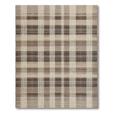 Brown Tan Plaid Woven Brown and Tan Area Rug