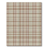 Tan Brown Plaid Rustic Farmhouse Rug