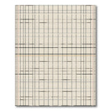 Beige Gridline Geometric Area Rug