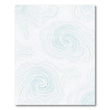 Blue and Teal Swirling Teal Abstract Area Rug