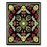 Tribal Sun Faces Area Rug