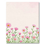 Blush Pink Daisy Meadow Area Rug