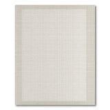 Beige Open-Weave Coastal Border Rug