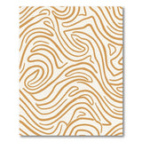 Wavy Beige Abstract Abstract Area Area Rug
