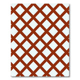 Red White Checkered Geometric Area Rug