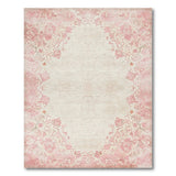 Pink Floral Vintage No. 21 Area Rug