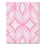Pink Abstract Geometric Area Rug